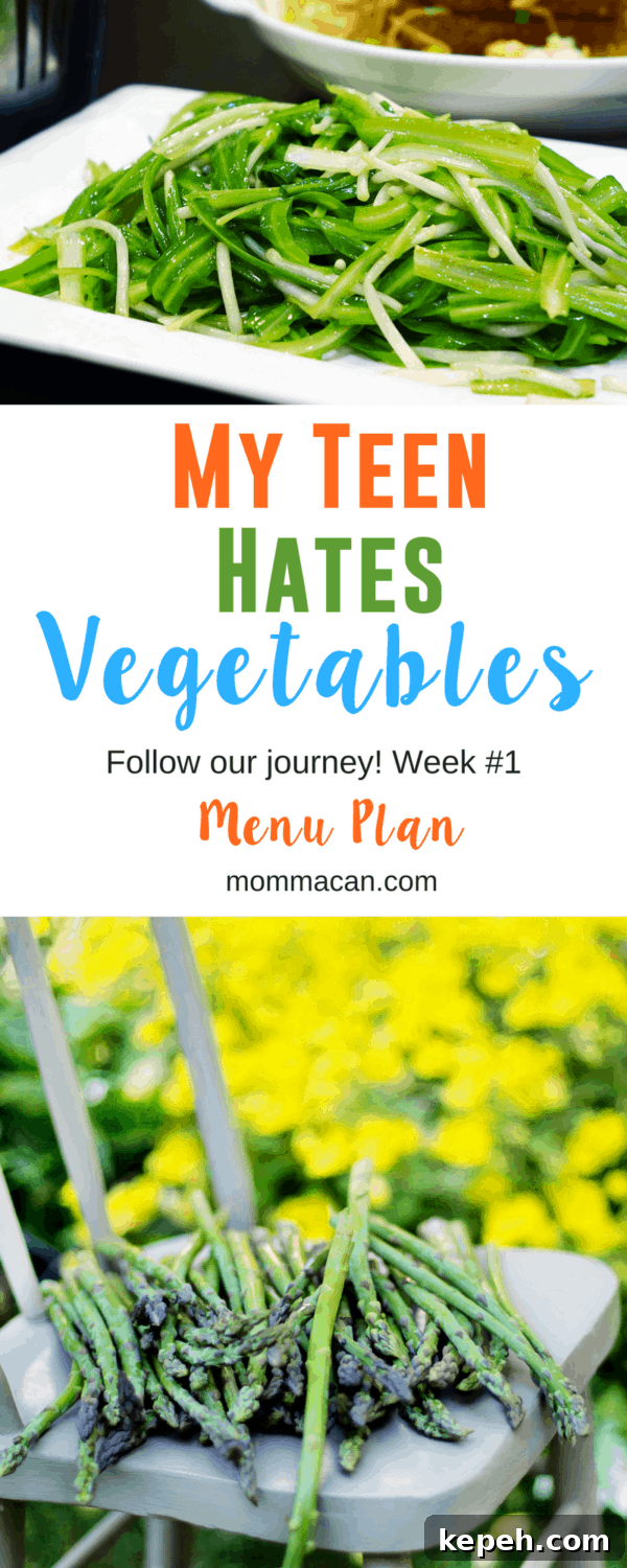 My Teen Hates Vegetables