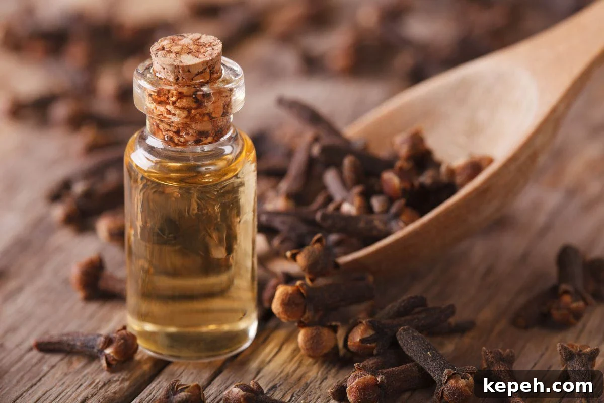 DIY Aromatherapy Oil Blend for Toothache and Pain Relief 5 Clove oil for toothache pain infection.