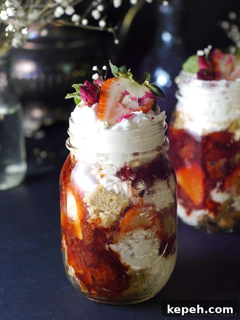 Easy Gluten-Free Vegan Balsamic Strawberry Trifle