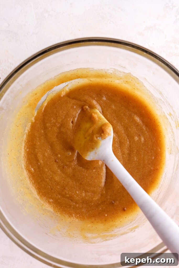 Wet ingredients combined