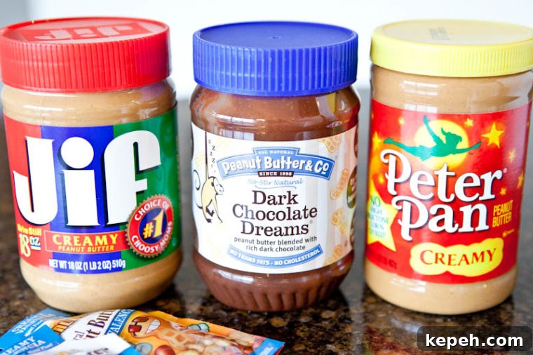 peanutbutter-2 Jif peanut butter, dark chocolate butter, and peter pan peanut butter