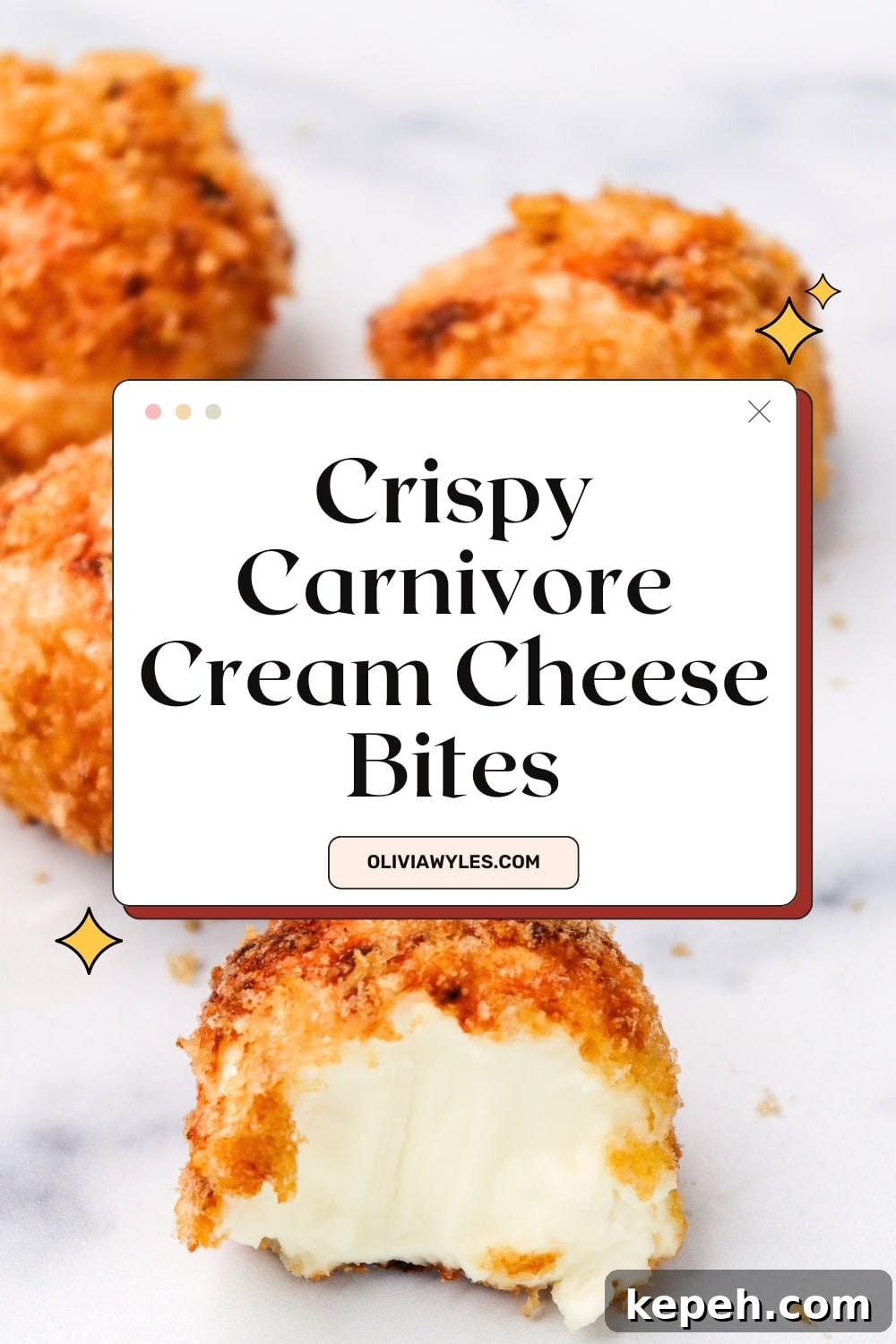 Air Fryer Crispy Carnivore Cream Cheese Bites Pinterest