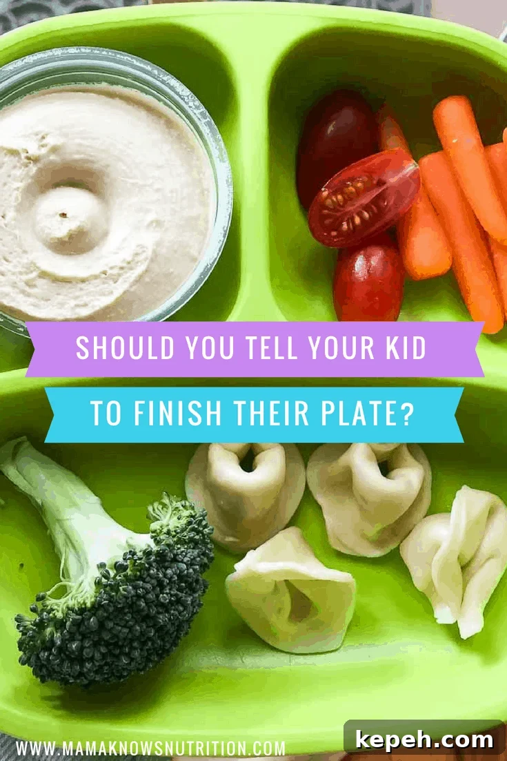 Should You Always Clean Your Plate? Tips for Mindful Eating 2 Should you tell your kid to finish their plate? | mamaknowsnutrition.com