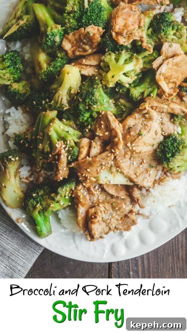 Pork Tenderloin Stir-Fry with Broccoli and Garlic Sauce 2 Broccoli and Pork Tenderloin Stir Fry