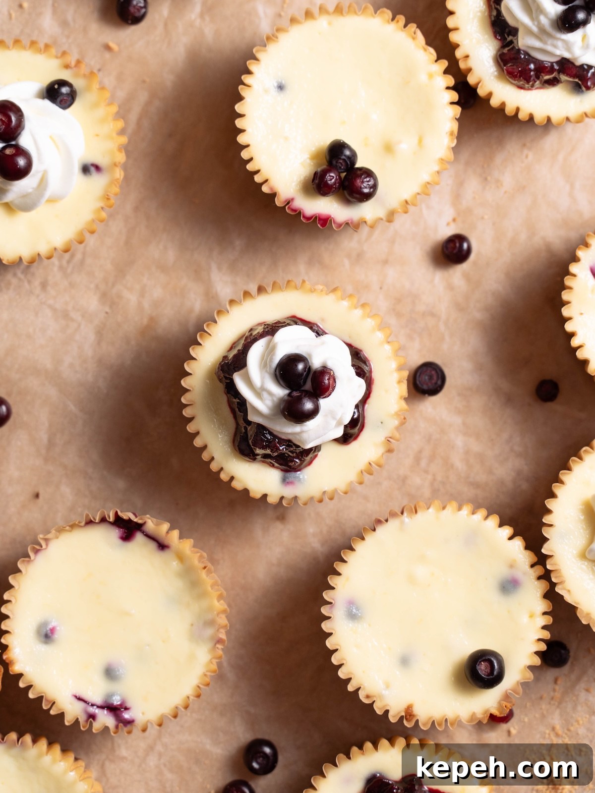 Mini Huckleberry Cheesecake Bites: Tangy Dessert Recipes 7 Huckleberry cheesecakes and fresh huckleberries