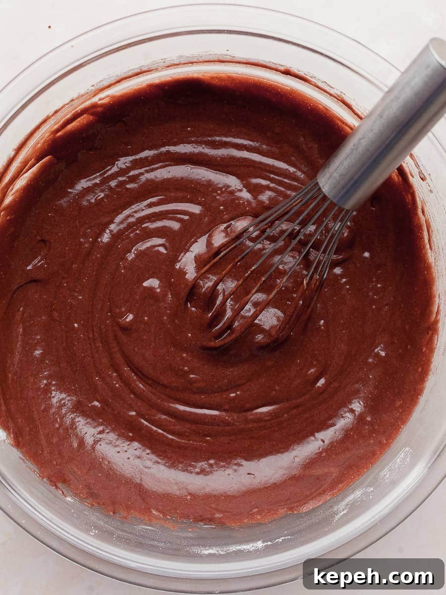 Gluten-Free Chocolate Snack Cake Recipe for Quick Treats 11 cake batter for a chocolate snack cake
