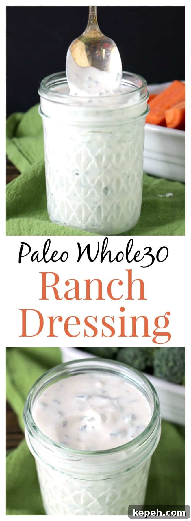 Creamy Paleo Whole30 Ranch Dressing Recipe for Any Salad 6 Paleo Whole30 Ranch
