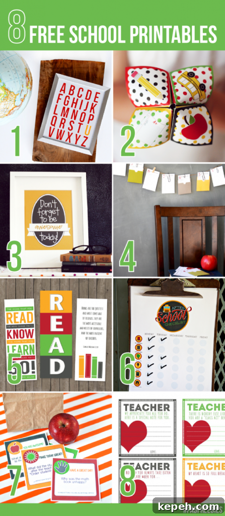 Printable Back-to-School Lunchbox Jokes Kids Will Love 5 Fabulous Back to School Printables - a little something for everyone!