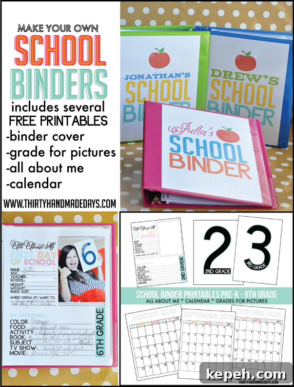 Printable Back-to-School Lunchbox Jokes Kids Will Love 6 Make Your Own School Binder with several free printables