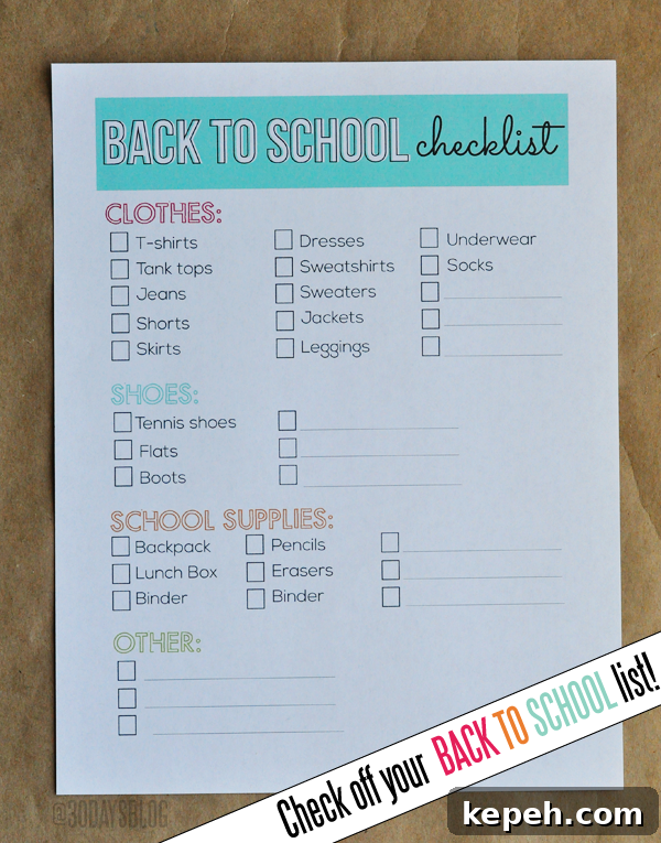 Printable Back-to-School Lunchbox Jokes Kids Will Love 7 Back to School Printable Checklist