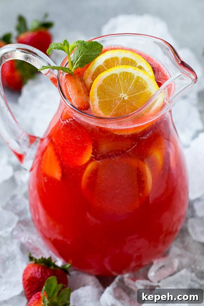 27 Refreshing Summer Punch Recipes to Keep Your Party Cool 21 strawberry lemonade