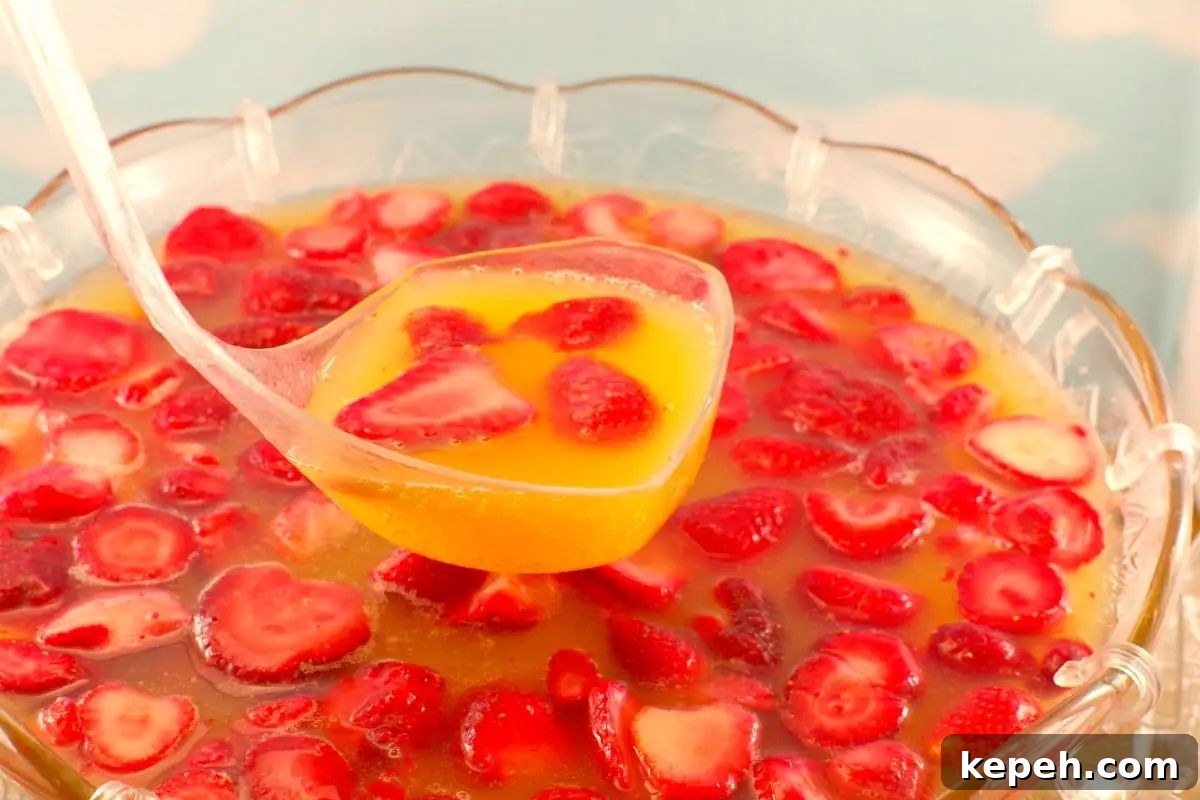 27 Refreshing Summer Punch Recipes to Keep Your Party Cool 5 sparkling strawberry punch