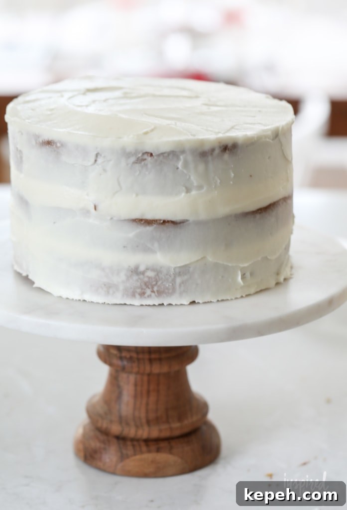 Black Walnut Christmas Cake Recipe with Spiced Glaze 10 Naked black walnut cake