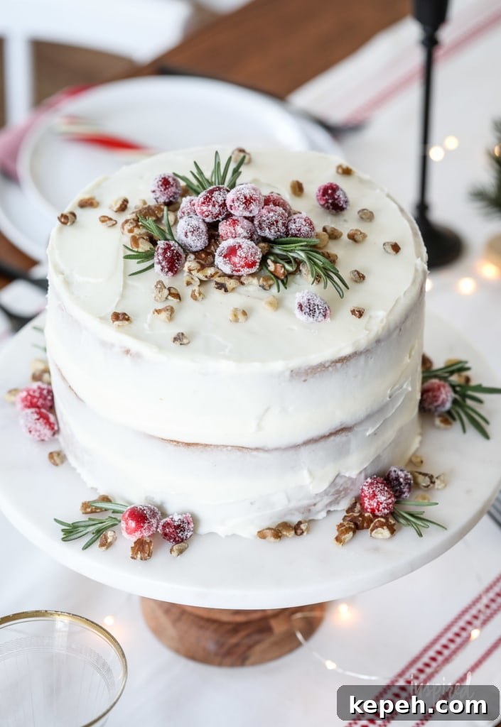 Black Walnut Christmas Cake Recipe with Spiced Glaze 15 Slice of black walnut cake