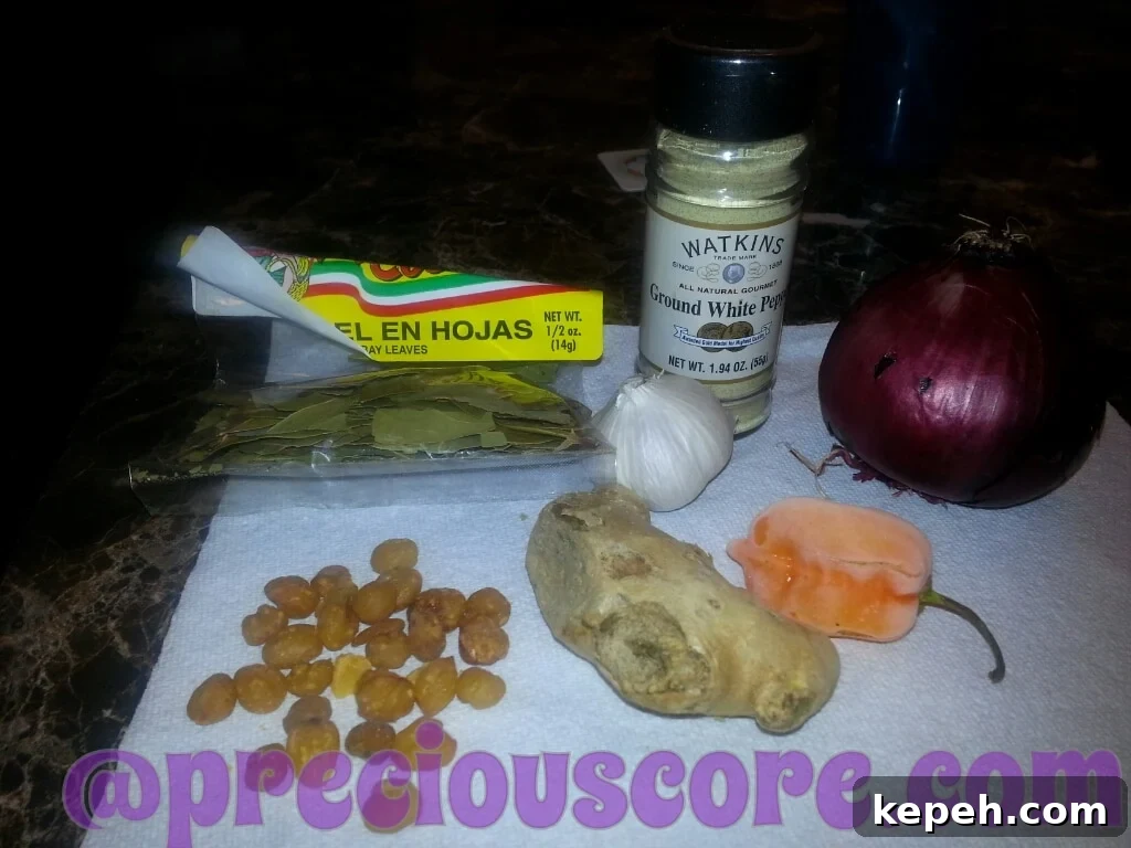 Ingredients for Pepper Soup