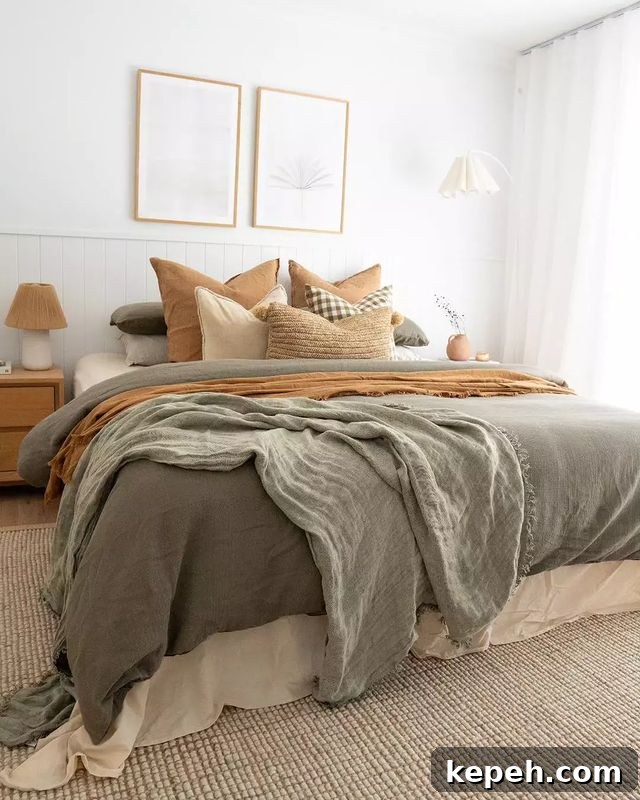 27 Earthy Boho Bedroom Design Ideas for Cozy, Natural Spaces 16 light curtains