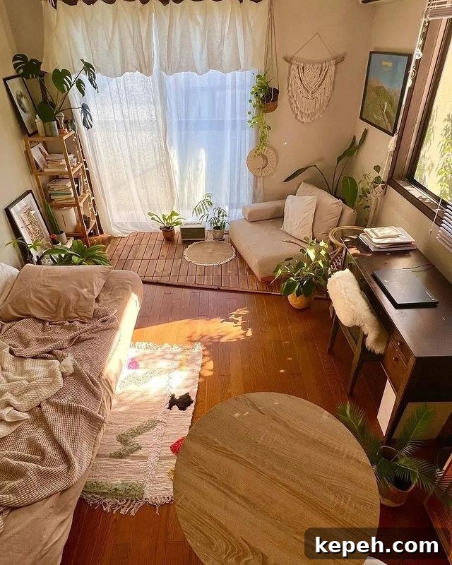 27 Earthy Boho Bedroom Design Ideas for Cozy, Natural Spaces 18 plant life