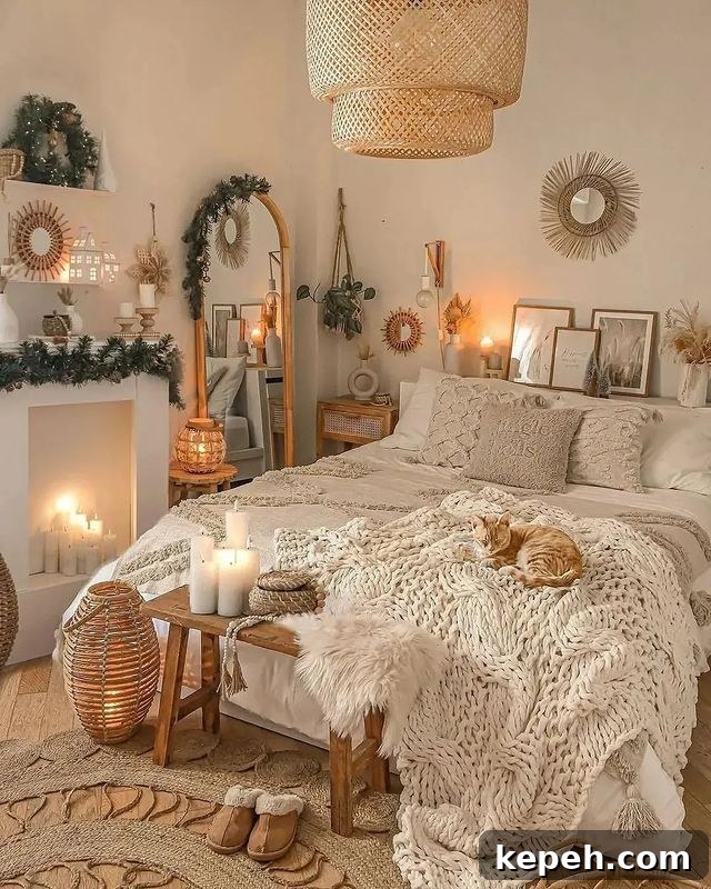 27 Earthy Boho Bedroom Design Ideas for Cozy, Natural Spaces 24 Layering Decor
