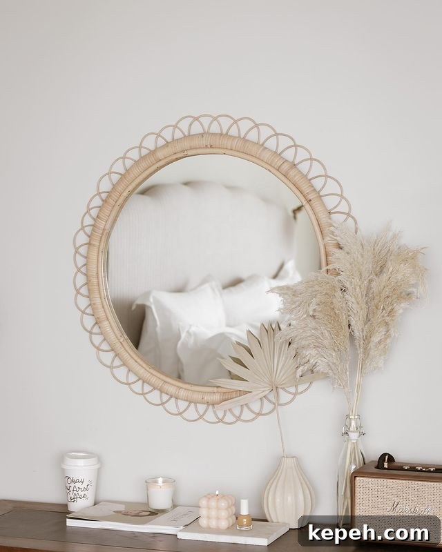 27 Earthy Boho Bedroom Design Ideas for Cozy, Natural Spaces 29 rattan pieces
