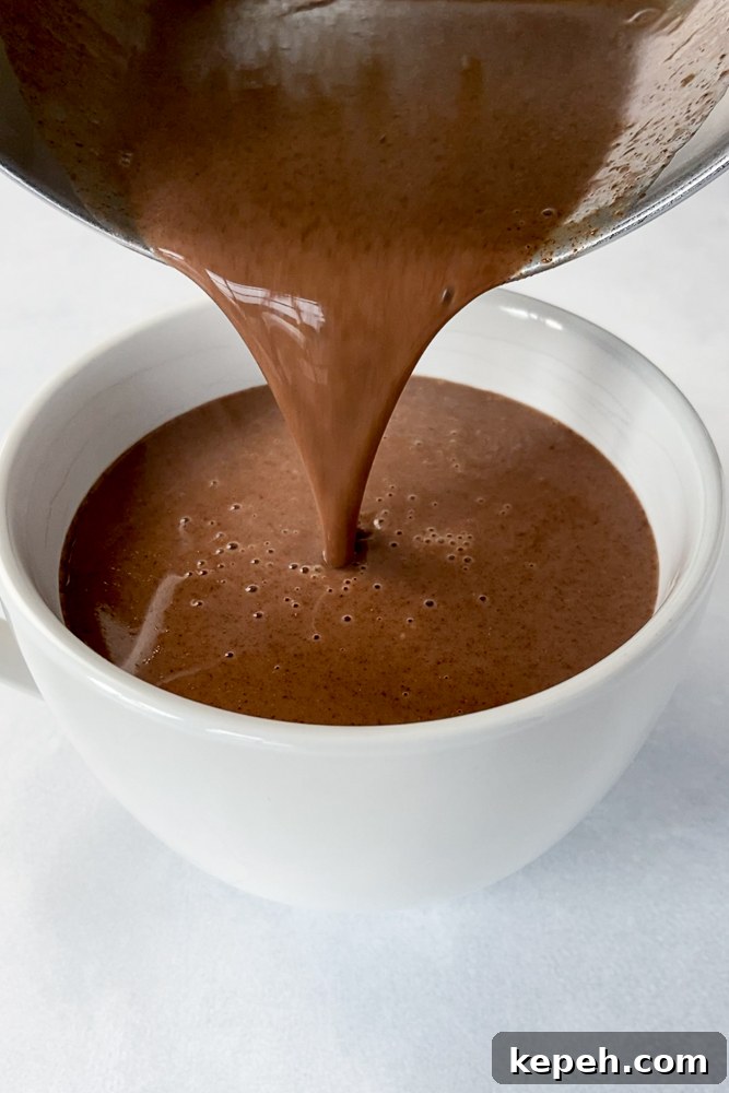 SunButter Hot Chocolate process shot by Flora & Vino