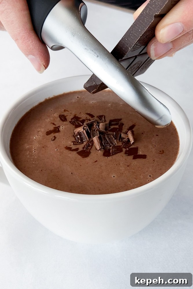 SunButter Hot Chocolate process shot by Flora & Vino