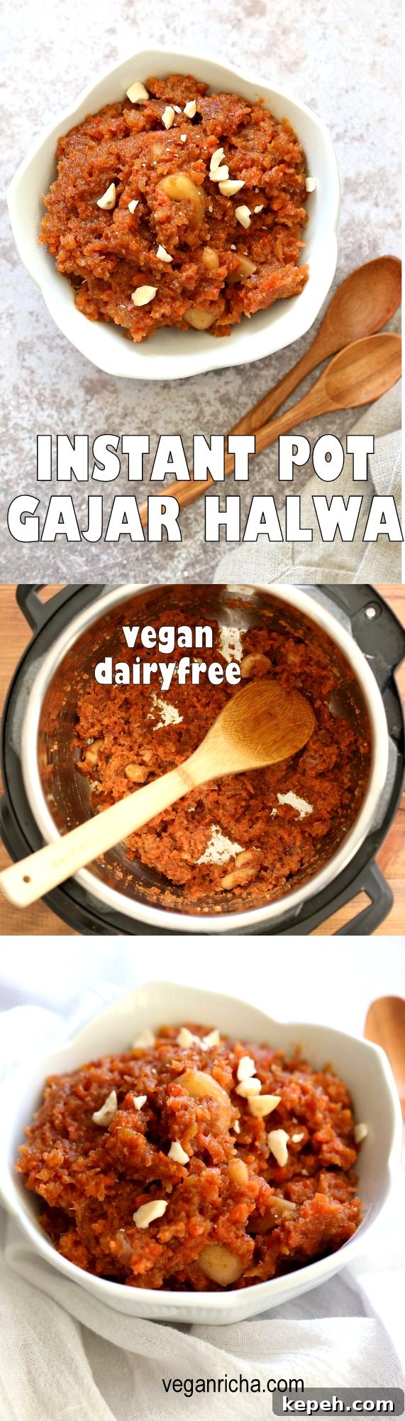 Instant Pot Gajar Halwa: Vegan Carrot Halwa Recipe for Holidays 4 Instant Pot Gajar Halwa - Vegan Carrot Halwa