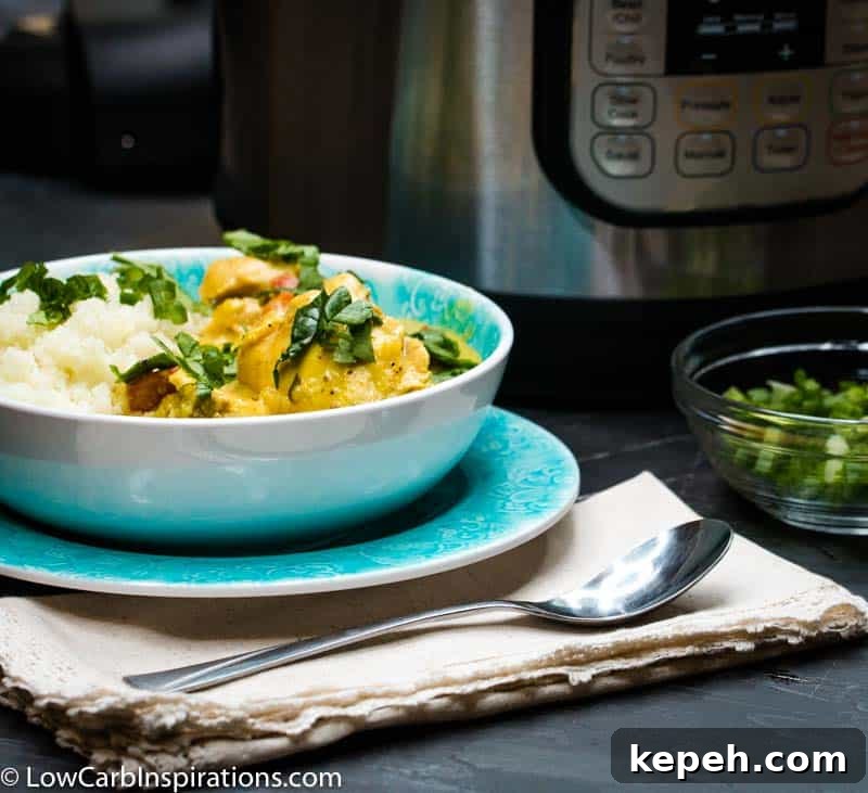 Keto Butter Chicken Recipe made in the Instant Pot