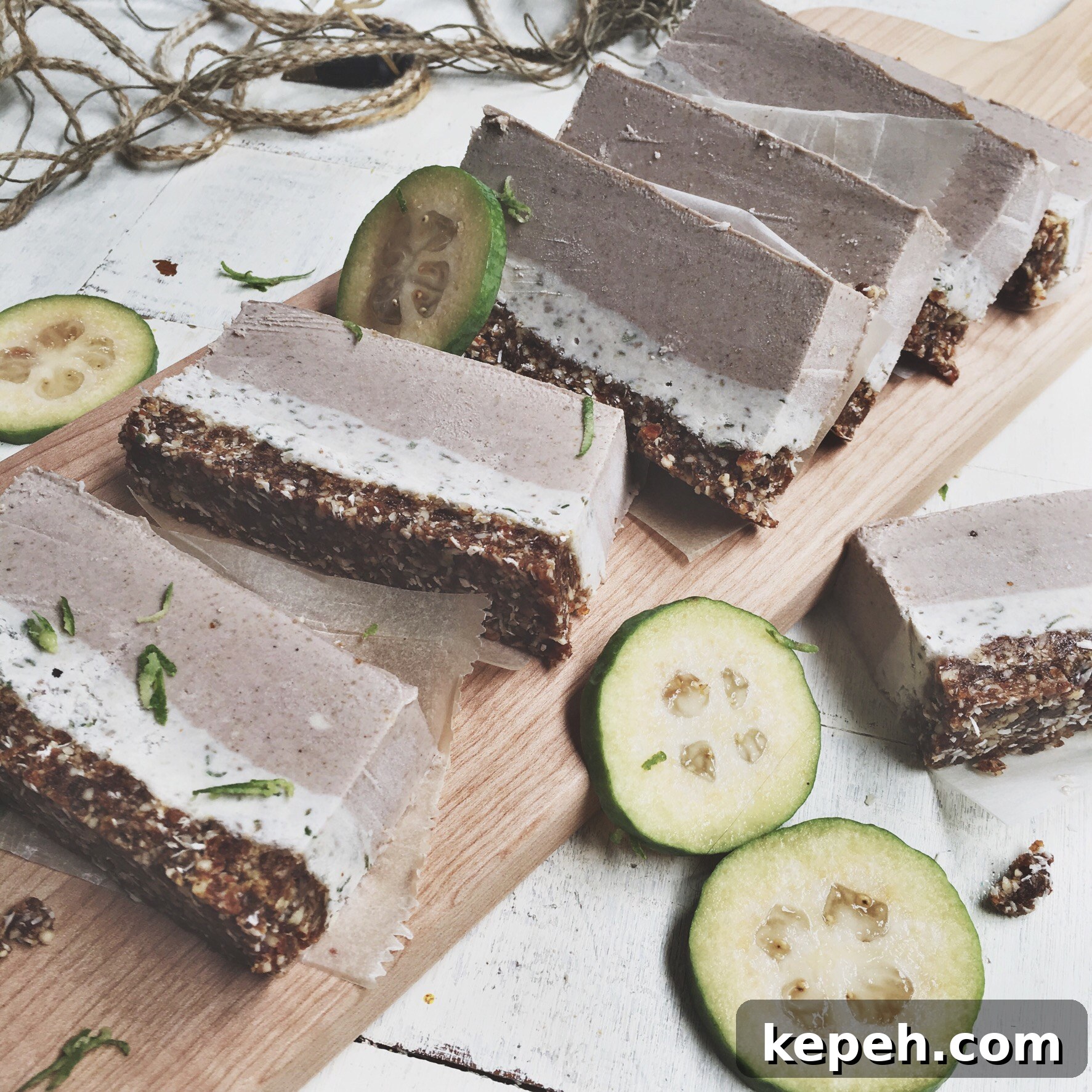 Raw Spiced Feijoa Cheesecake Recipe with No-Bake Crust 2 img 302 1