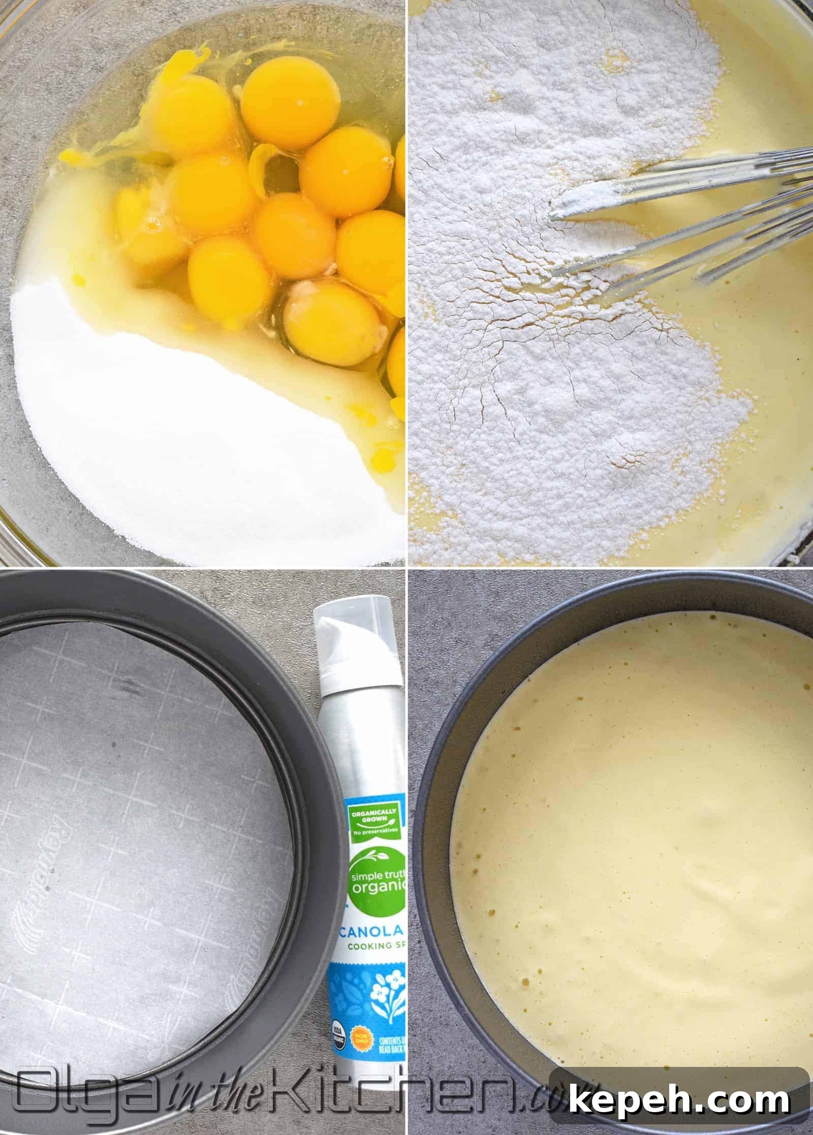 Strawberry and Kiwi Layer Cake Recipe: Light Summer Dessert 6 how to make sponge cake