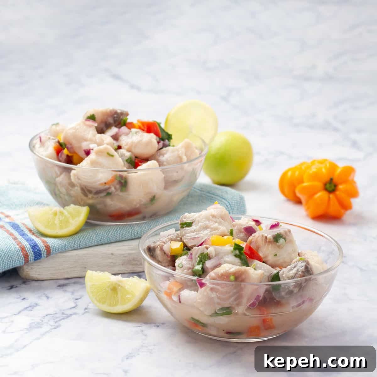 Low-Calorie Ceviche Recipe with WW Points Guide 8 Two bowls of Ceviche served