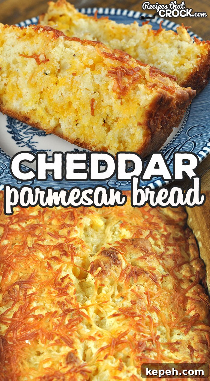 Crispy Oven-Baked Cheddar and Parmesan Bread Recipe 4 Golden cheddar parmesan loaf