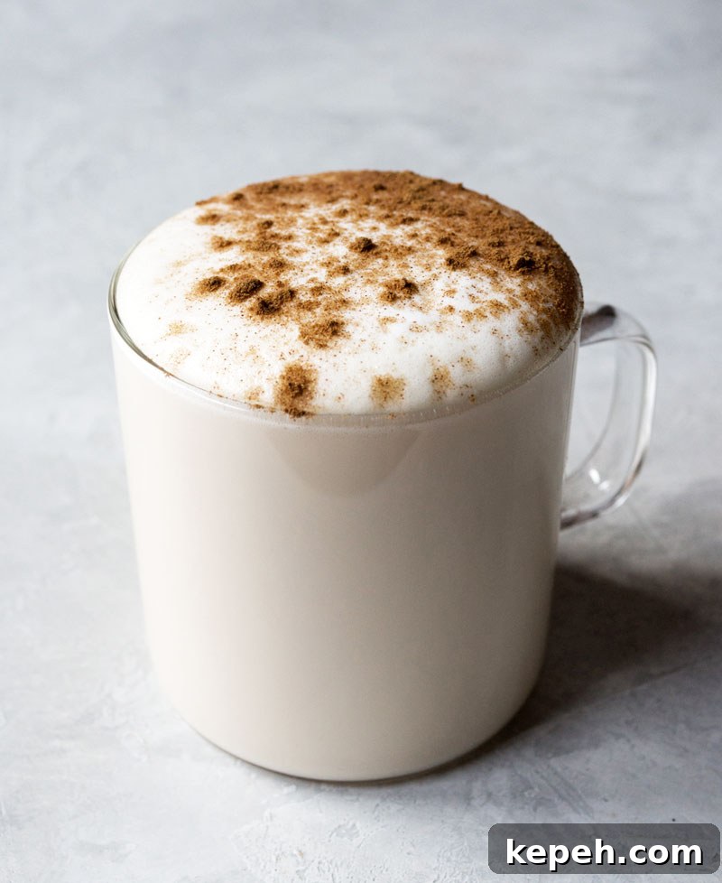 Vanilla rooibos tea latte