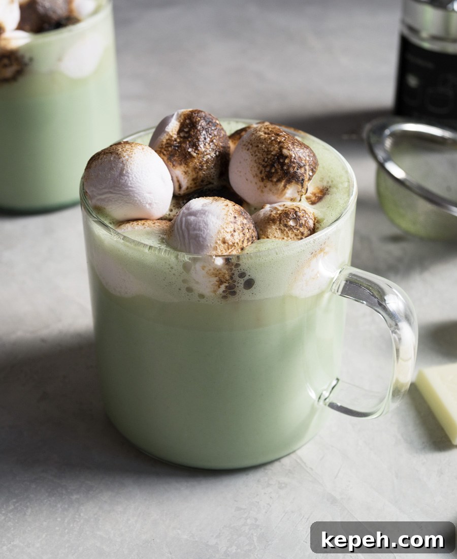 Matcha (Green Tea) White Hot Chocolate Photo
