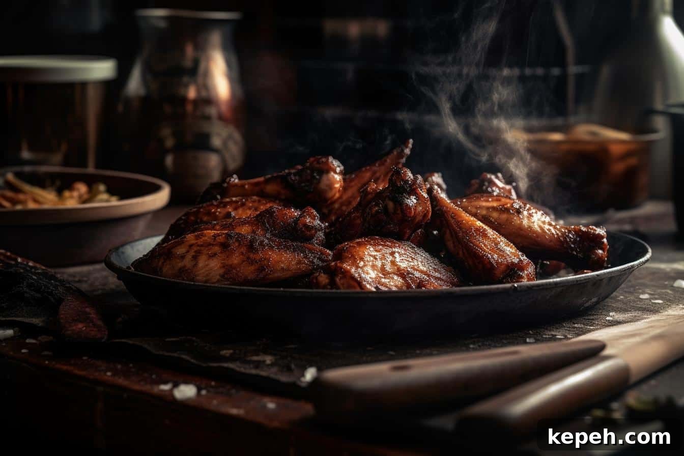 Crispy Traeger Smoked Chicken Wings Recipe 4 wings on traeger