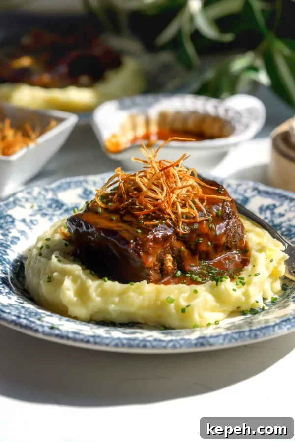 Miso-Honey Corn Compound Butter Recipe for Grilled Corn 6 Miso maple short ribs with mashed potatoes and crispy leeks.