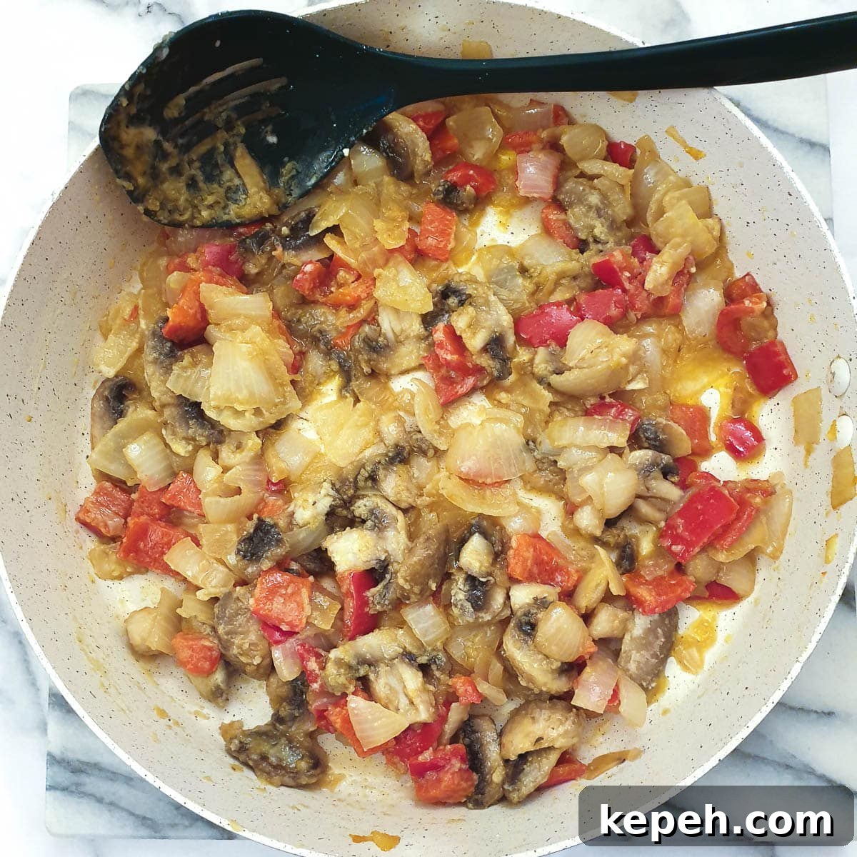 Classic Chicken à la King Recipe: Creamy One-Pot Dinner 10 Butter and cornflour mixed into capsicum, onions an mushrooms.
