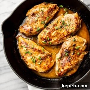 Cajun Garlic Butter Chicken Skillet Recipe 5 Cajun garlic butter chicken breasts in a skillet