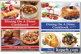 Dining On A Dime Cookbooks - Save on Groceries With Easy Recipes for Tasty Dinners!
