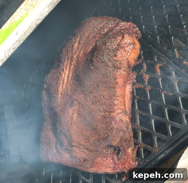 Smoked Brisket Rub Recipe for Tender, Flavorful BBQ 5 Smoked Brisket On PItboss Grill
