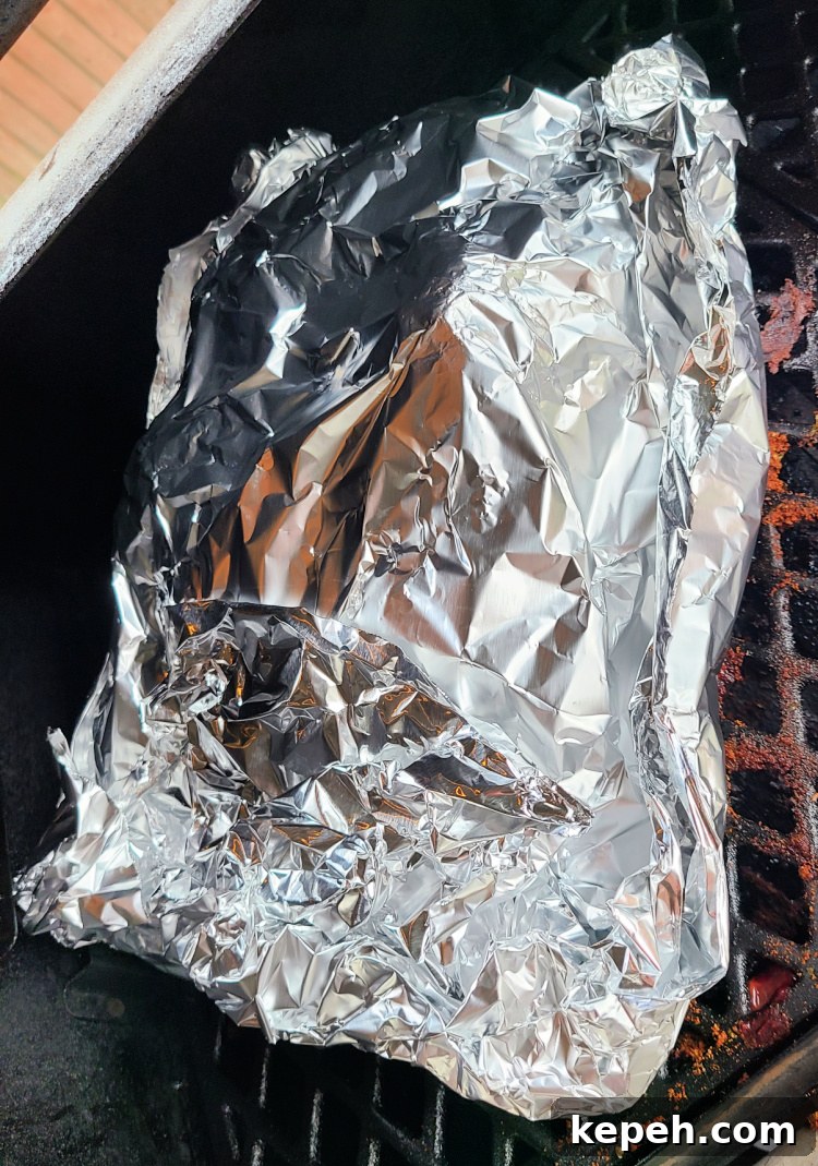 Smoked Brisket Rub Recipe for Tender, Flavorful BBQ 6 Brisket In Foil On PItboss Grill
