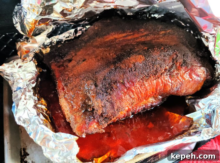 Smoked Brisket Rub Recipe for Tender, Flavorful BBQ 7 Smoked Brisket in Foil