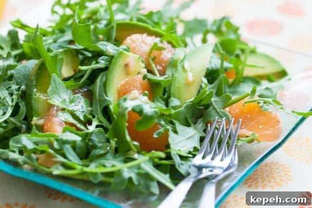 Grapefruit, Avocado and Baby Arugula Salad with Citrus Vinaigrette 10 img 44341 21