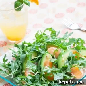 grapfruit avocado arugula salad recipe