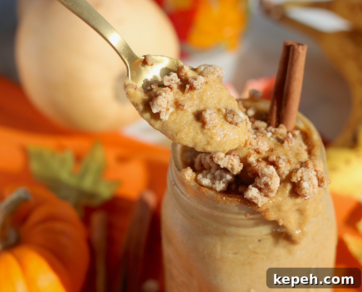 Paleo Pumpkin Spice Smoothie Recipe (AIP-Friendly) 8 Paleo Pumpkin Spice Smoothie (AIP) - a delightfully healthy breakfast or dessert, featuring pumpkin, squash, banana, maple, and Fall spices! | fedandfulfilled.com