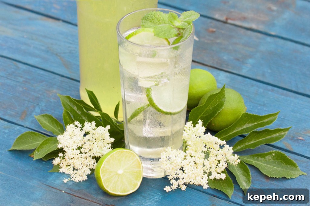 Lime & Elderflower Cordial Recipe – Homemade Sparkling Syrup 5 Lime and Elderflower Cordial