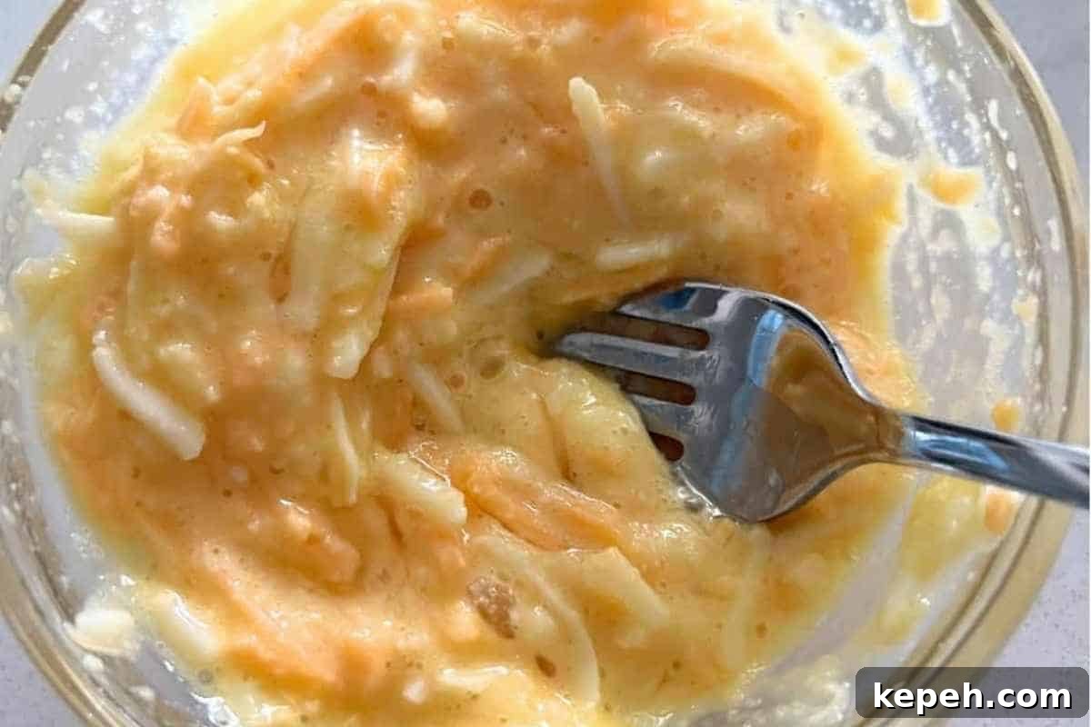 Savory Carnivore Waffles: High-Protein Breakfast Recipe 3 Carnivore waffle batter in a bowl.
