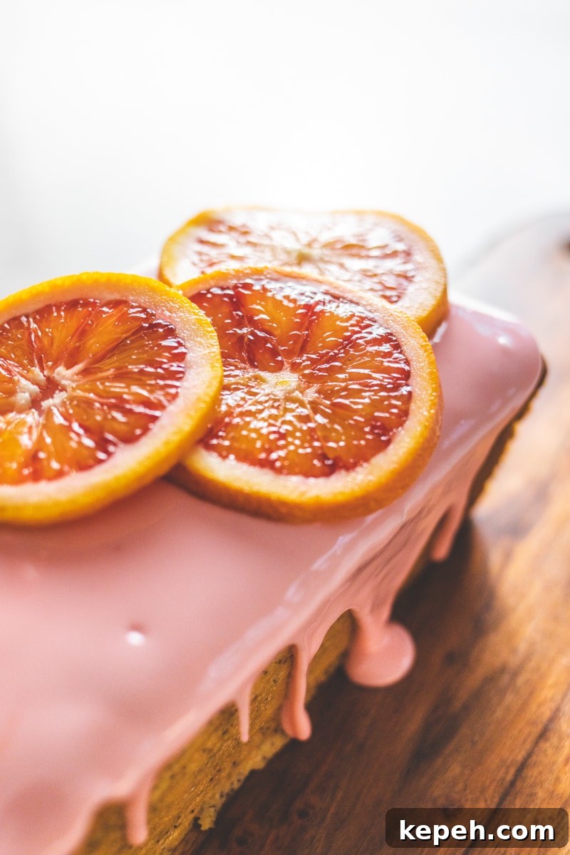 Blood Orange & Poppy Seed Loaf Cake - Georgie Eats