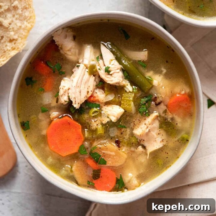 leftover turkey and wild rice soup.