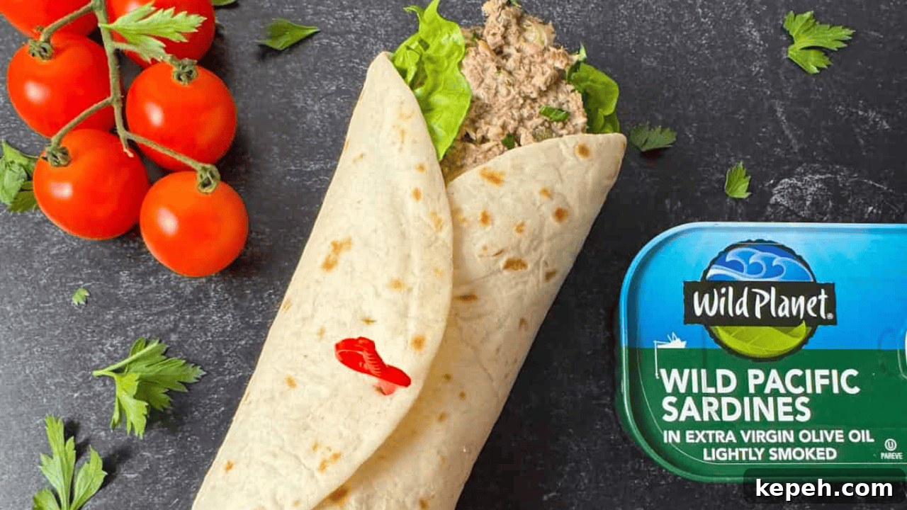10 Filling Lunches to Crush Your 3 PM Sugar Cravings 3 sardine wraps