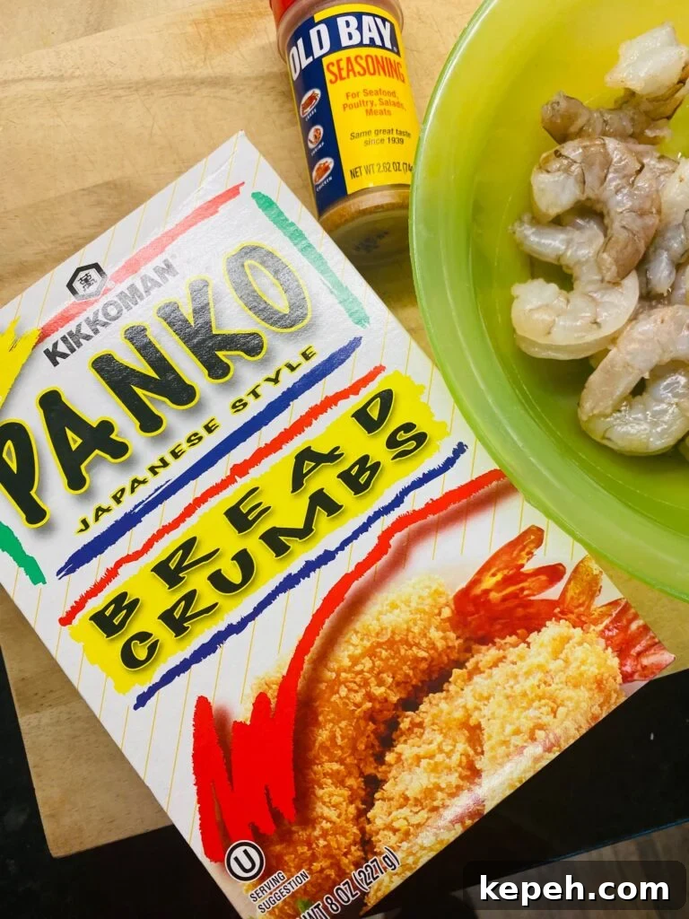 Crispy Old Bay Fried Shrimp Recipe 2 Ingredients for the fried shrimp